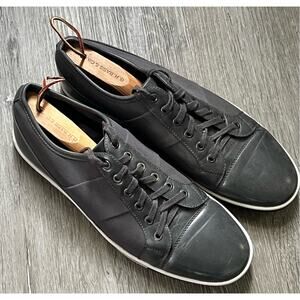 Zanzara RORY Dark Gray Faux Leather Lace Up Casual Sneakers Men's Size 11